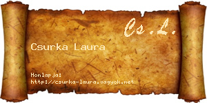 Csurka Laura névjegykártya